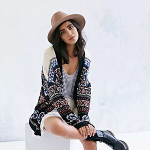 Ecote Flora Open-Front Cardigan